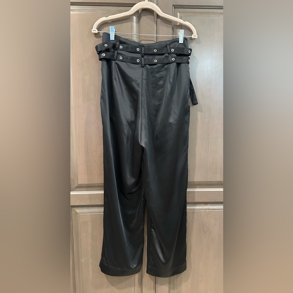 The Noli Shop Kora Double Belted Pants in Black, Size XS - Picture 3 of 10